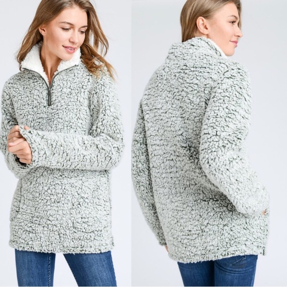 LA Sherpa grey pullover! - Picture 3 of 5